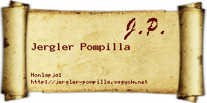 Jergler Pompilla névjegykártya